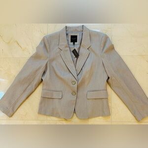 NWT The Limited Collection Business Suit Blazer Jacket Grey 14 Career Lined Chic